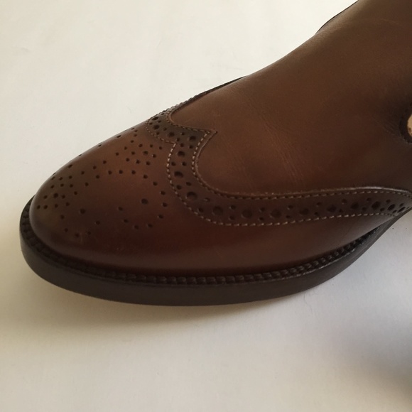 ‼️NWT: Massimo Dutti Leather Slip on Loafers sz 38 main image 7